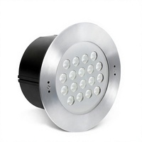 Lampu Sorot Taman Daya Tinggi 36W IP68 DC24V Dapat Diredupkan dengan Remote Control, Lampu LED Terpendam di Tanah, Lampu Kolam Renang