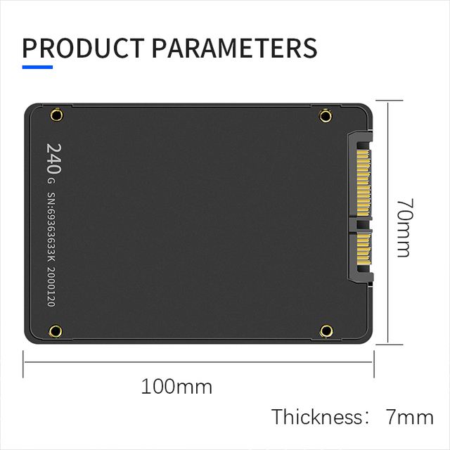 KDATA 2.5 Inch Solide State Drive Interno 4tb Hard Drive 2tb 240gb 256gb 512gb 1tb Ssd Sata 128g Interne