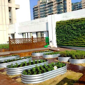 8x4x2 ft Raised Garden Bed Kit Galvanized <b>Planter</b> Raised Garden <b>Boxes</b> Outdoor Metal Raised Garden Beds - Product Image 3