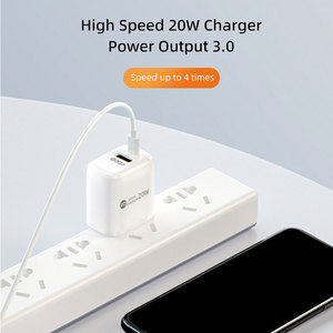 Hot bán 20W USB C Power Adapter 18W tường USB <span class=keywords><strong>Cube</strong></span> điện thoại sạc du lịch PD chức năng 15W <span class=keywords><strong>iPhone</strong></span> chúng tôi EU Cắm Sạc Nhanh - Product Image 3
