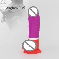 Реалистичный жидкий силиконовый каучук для женщин ультра мягкая присоска взрослые секс-игрушки Искусственный пенис