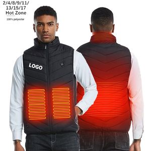 Xsunwing abbigliamento invernale gilet riscaldato per gli uomini, gilet caldo leggero USB <span class=keywords><strong>giacca</strong></span> riscaldata <span class=keywords><strong>con</strong></span> 3 livelli di riscaldamento, misura regolabile - Product Image 1