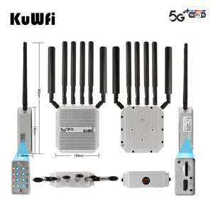 KuWFi Alta velocidade 5g router 2.5G porta ip67 5g wifi router com slot para cartão sim wifi6 ao ar livre 5g cpe para wifi cobertura