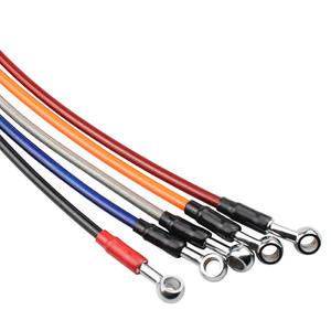 Manguera de freno de carreras de acero inoxidable, manguera de freno trenzada de Color personalizada para vehículo, cable de freno de motocicleta - Product Image 2
