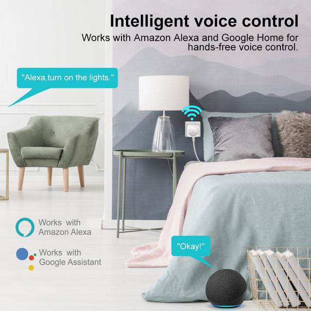 Tuya WiFi Remote Control Tuya New Design 16A 3680w German Smart Socket