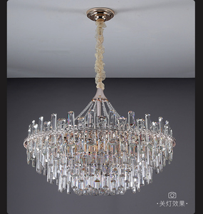 Plafonnier en cristal Led nordique de luxe décor de mariage suspension grand lustre pour lustre <span class=keywords><strong>moderne</strong></span> en cristal de luxe - Product Image 5