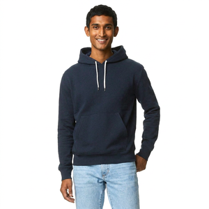 Sudaderas con capucha extragrandes para hombre, 100% algodón, transpirables, lisas, en oferta, a precio muy económico. - Product Image 1