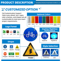 Panneaux de signalisation routière professionnels personnalisés en aluminium hautement réfléchissants, impression UV, certifiés CE, épaisseur 1,5 mm, étanches pour extérieur