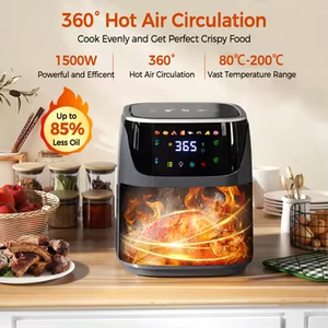 Precios Superiores: Freidora de Aire Digital sin Aceite de 7L y 5.5L con Control Táctil, Cesta Antiadherente y Ventana Visible - Product Image 6