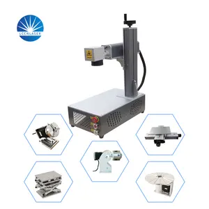 Sợi Laser đánh dấu máy 20W 30W 60W 100W jpt mopa Laser nguồn cho kim loại trang sức với ROTARY