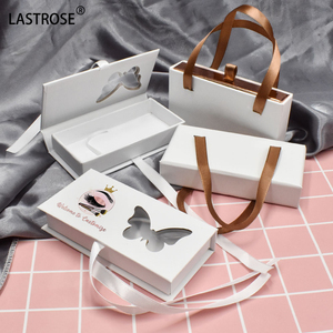 Logo Riêng Rỗng Giấy Lông Mi Trường Hợp Bao Bì, Bán Buôn Hot Bán Nhãn Hiệu Riêng Đầy Đủ Dải Chồn Lông Mi Hộp - Product Image 6