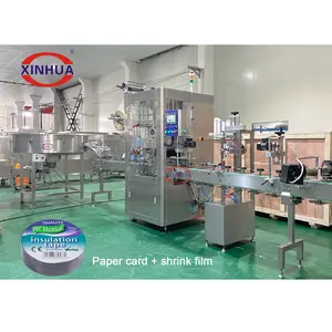 Fabrika fiyat yapışkan bant bez bant şirink giydirme etiketleme makinesi kollu şirink ambalaj makinesi