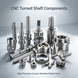 ชิ้นส่วนเพลาที่ขึ้นรูปด้วยเครื่อง CNC ความแม่นยำสูง เพลาขับแบบหลายขั้นตอนที่มีความแม่นยำสูง, ดุมแบบมีร่องและหมุดโลหะแบบมีเกลียว - Product Image 1