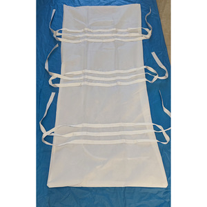 Sac mortuaire jetable en tissu non tissé 90x210cm blanc à usage médical - Product Image 1