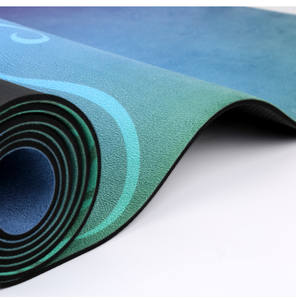 Tapis de yoga personnalisé, écologique, imprimé numériquement, durable, en daim souple et caoutchouc, extra large, largeur 80 cm - Product Image 2