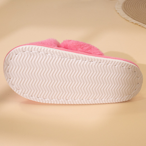 Pantuflas <span class=keywords><strong>de</strong></span> Felpa Cruzadas con Suela <span class=keywords><strong>de</strong></span> EVA <span class=keywords><strong>de</strong></span> Diseño Nuevo y Premium, Pantuflas <span class=keywords><strong>de</strong></span> <span class=keywords><strong>Casa</strong></span> con Forro <span class=keywords><strong>de</strong></span> Felpa y Buena Calidad <span class=keywords><strong>de</strong></span> Producto - Product Image 6