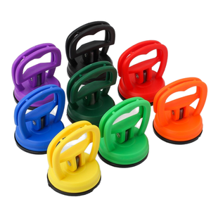 Ventosa manual tipo mango de 2 pulgadas de TPE para instalación y manipulación de vidrio, juego multicolor - Product Image 6