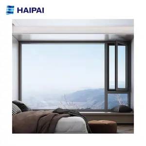 مظهر منافذ أبواب ونوافذ من سبائك الألومنيوم، الشركة المصنعة في الصين، عازل للحرارة، شاشة قابلة للطي للشقق