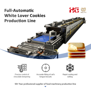 일본에서 밀가루 가공용 베이킹 오븐으로 생산 라인 만들기 핫 세일 샌드위치 얇은 쿠키 화이트 애인 비스킷 - Product Image 2