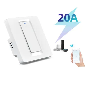 European Standard Key Zigbee Switch Timing Control Smart WiFi Voice Control 20A High Power Water Heater Switch