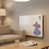 Programación semanal Pantalla LCD ErP Termostato inteligente 600*800 550W Convector suave de pared Calentador de panel de cerámica pintable