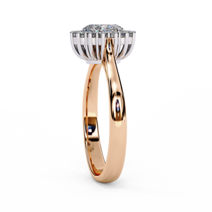 Women's 18K Solid Gold Brilliant Cut Lab Grown Diamond Engagement Ring IGI Certified Rhodium Plated Luxury VBR JEWELS <b>Model</b> - Product Image 4