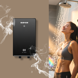 Chauffe-eau instantané intelligent 5000W pour la maison, la douche, chauffe-eau électrique pour la maison, le <span class=keywords><strong>garage</strong></span>, le camping-car, la voiture, l'hôtel, utilisation en extérieur, commande tactile LED - Product Image 1