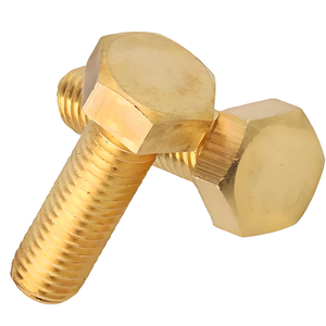 Viti a Testa Cilindrica con Intaglio in Ottone, Finitura Liscia, Classe 8, per Uso Meccanico, Misure in Pollici e <span class=keywords><strong>mm</strong></span>, DIN931DIN933 ISO4014 ISO4016 BS3692 - Product Image 5