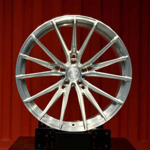 Jantes en alliage d'aluminium forgées sur mesure avec des jantes profondes, 18-22 pouces, finition brossée, 5x114.3, 5x112, 5x120, pour BMW et Audi - Product Image 4