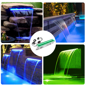 Fournisseur direct d'usine, prix bas, lumière d'aquarium RVB, acier inoxydable, <span class=keywords><strong>piscine</strong></span> portable, cascade, <span class=keywords><strong>fontaine</strong></span> - Product Image 2