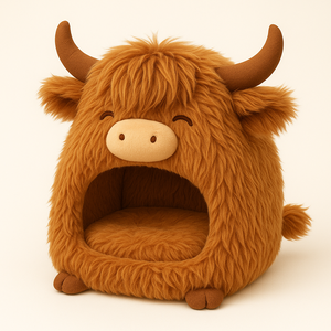 Cama personalizada para perros y gatos con forma de tigre de peluche, cómoda cama para dormir para mascotas, Animal esponjoso, cerdo, forma de vaca, cama para mascotas de felpa de dibujos animados - Product Image 6