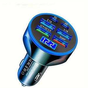 <span class=keywords><strong>Cargador</strong></span> de coche CHXDEV 5 en 1 250W 4USB PD de carga rápida tipo C <span class=keywords><strong>cargador</strong></span> de teléfono móvil automático para teléfono Sasung Huawei <span class=keywords><strong>Xiaomi</strong></span> QC 3,0 - Product Image 6