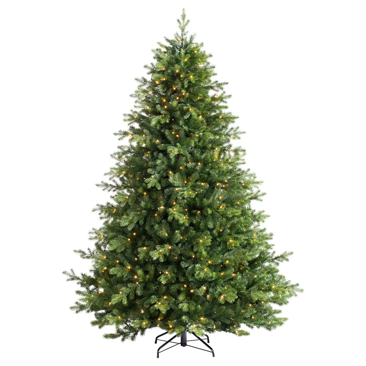 KERVINO Pre-Lit Balsam Fir Christmas Tree with LED Lights