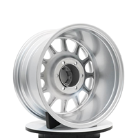 Jantes tout-terrain Kipardo sur mesure 17x9 6x139.7 ET0 Noir mat avec rivets chromés pour Toyota Tacoma Tundra SUV 4x4 Camion