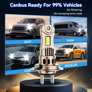 H7 phare LED 80W 10000LM 6500K ampoule pour voiture plug-and-play de taille 1:1 plus fort Canbus Mondeo IX35 Forester Elantra <span class=keywords><strong>VW</strong></span> - Product Image 5