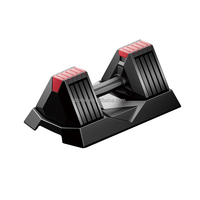 Zoshine Équipement de musculation de haute qualité pour la salle de sport, haltères réglables portables unisexes de 3 kg à 16 kg pour la musculation à domicile