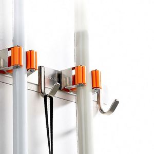 Stainless Steel Garden Tool Rack <b>Storage</b> Organizer Wall Mount Mop Broom Hanger Holder Multifunction Cleaning Tools Bolt - Product Image 2
