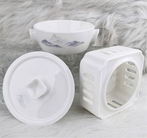 Vaisselle en porcelaine personnalisée avec motif dragon et phénix chinois, vaisselle en céramique orientale, décalcomanie et logo personnalisés - Product Image 6