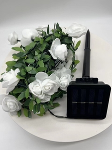 Đèn dây LED trang trí đám cưới Giáng sinh, hoa hồng, trang trí ngày lễ, đèn dây sân vườn, đèn năng lượng mặt trời hình hoa hồng - Product Image 5