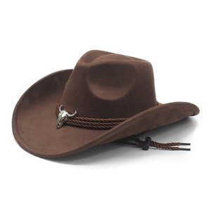 <span class=keywords><strong>Cappelli</strong></span> Jazz Invernali <span class=keywords><strong>in</strong></span> Lana con Patch a Testa di Mucca <span class=keywords><strong>in</strong></span> Metallo, <span class=keywords><strong>Cappelli</strong></span> da Cowboy <span class=keywords><strong>Stetson</strong></span> <span class=keywords><strong>in</strong></span> <span class=keywords><strong>Feltro</strong></span> per Uomo e Donna - Product Image 2