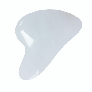 Outils de soin de la peau en jade blanc pour le lifting du visage, forme personnalisée, Gua Sha blanc pour le visage - Product Image 4