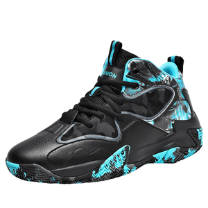 Chaussures de basket-ball en cuir pour hommes et femmes, style sport de plein air, personnalisées, professionnelles, antidérapantes, légères, grande amorti, collection 2023 - Product Image 1