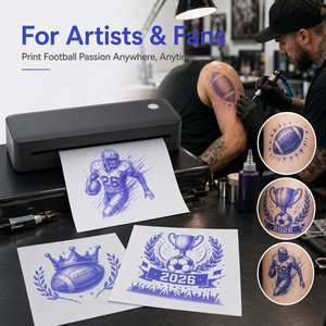 Impresora Portátil de Plantillas de Tatuajes Térmica A4, Impresora Inalámbrica USB sin Tinta para Transferencia de Tatuajes para Artistas y Estudios de Tatuajes - Product Image 4