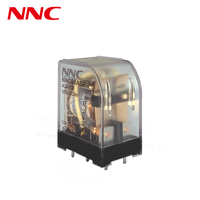 Relais de contrôle industriel NNC anti-poussière série NNC68AF/AS/AUL/AFL, alimentation AC/DC 12A, contacts en alliage d'argent, couvercle transparent
