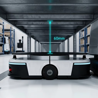 Robot AGV Industriel Autonome Mobile Intelligent pour la Logistique d'Entrepôt, Capacité de Charge 400kg, Gestion de Palettes, Double Laser SLAM Haute Performance
