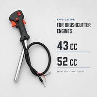 Poignée d'accélérateur latérale pour débroussailleuse 43CC 52CC avec câble – Pièce de rechange pour coupe-herbe