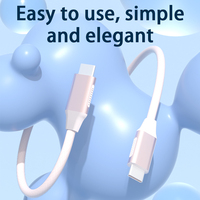 Câble USB Type-C vers Type-C en vrac, pas cher, blanc, couleur personnalisée, écologique, en nylon, charge rapide, transfert de données