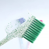 Brosses à teindre les cheveux multifonctionnelles professionnelles en acier inoxydable avec manche, peignes à double face, usage domestique, Maizhu MZ-007B