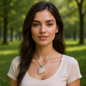 Collier pendentif tendance en acier inoxydable 316L plaqué or PVD, bijoux durables et résistants pour femmes - Product Image 3