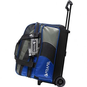 Sac de bowling BSCI Factory Prime à double roulettes et 2 compartiments, avec grand compartiment séparé pour chaussures de bowling et poignée rétractable - Product Image 4